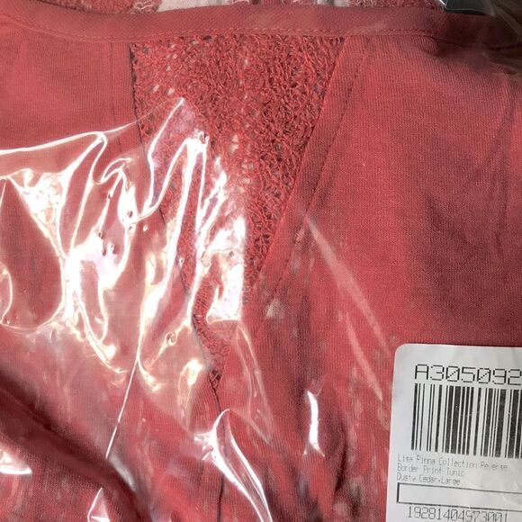 Lisa Rinna Collection Reverse Border Print Tunic - Picture 3 of 4